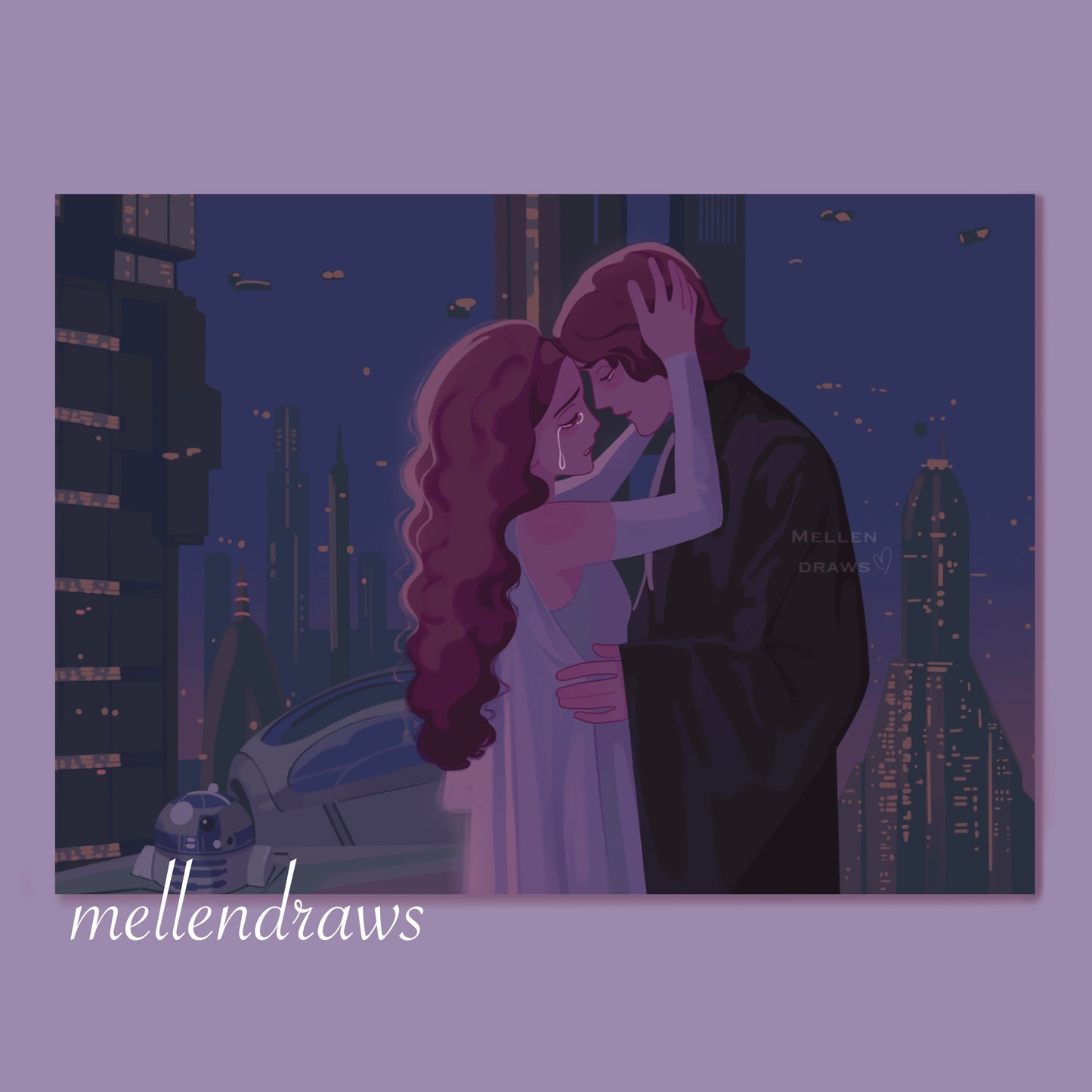 Padme and Anakin Inspired Print