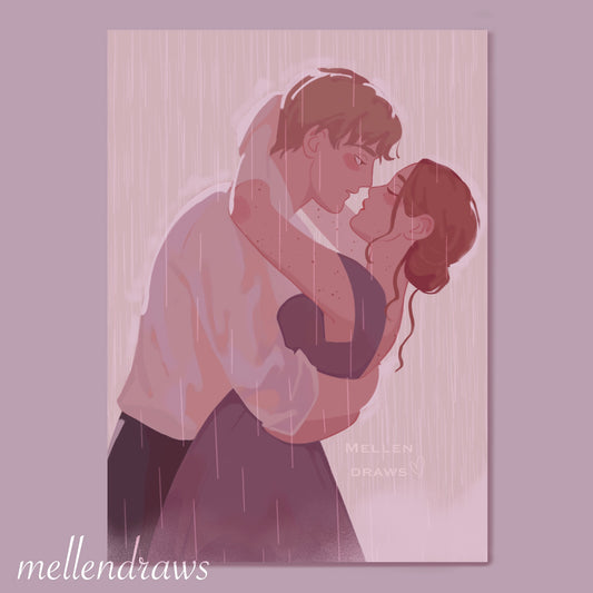 Kissing in the Rain: A Maxon and America Inspired Print